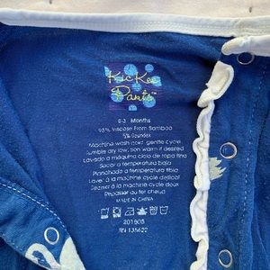 Kickee Pants One Pieces - Organic bamboo Kickee pants swan print size 0-3m Kickee Pants One Pieces - Organic bamboo Kickee pants swan print size 0-3m